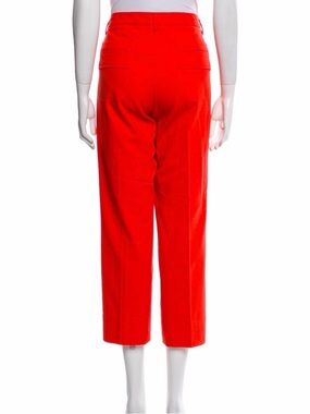 Authentic Jil Sander Red Cropped Tailored Trousers